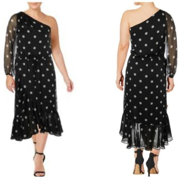 NWT Ralph Lauren Asymmetrical One Shoulder Midi - Picture 6 of 6